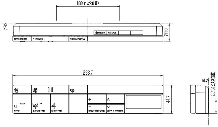 354-1540A-EG ベーシアハーモLタイプ DT-BL114Gタイプ用(スマートリモコン)英字仕様