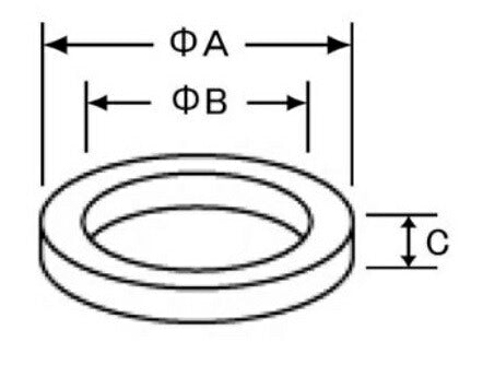水栓部品 シャワーセットA-4036パーツ 平パッキン 50-147