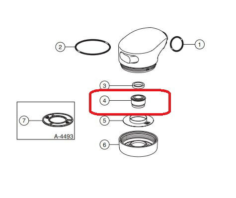 水栓部品 泡沫ユニット A-2254
