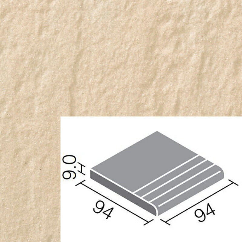 外装床タイル アレス 100mm角段鼻 ALS-111/5