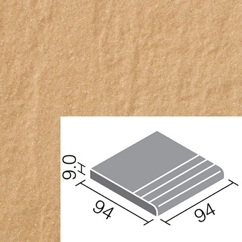 外装床タイル アレス 100mm角段鼻 ALS-111/6