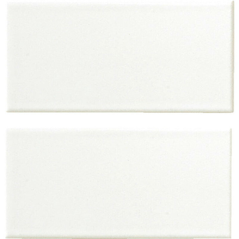 SUGIタイル ベント 150x75角平 BE-001(白マット)