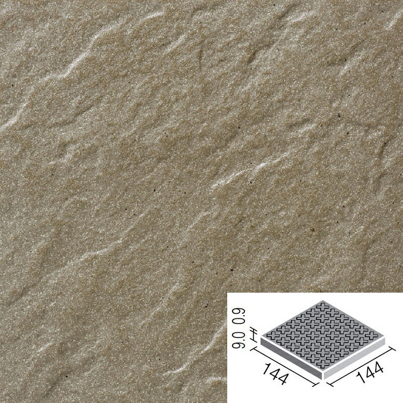 クレド 外装床タイル 150mm角歩道用スロープ(Fパターン) CRD-150/3F