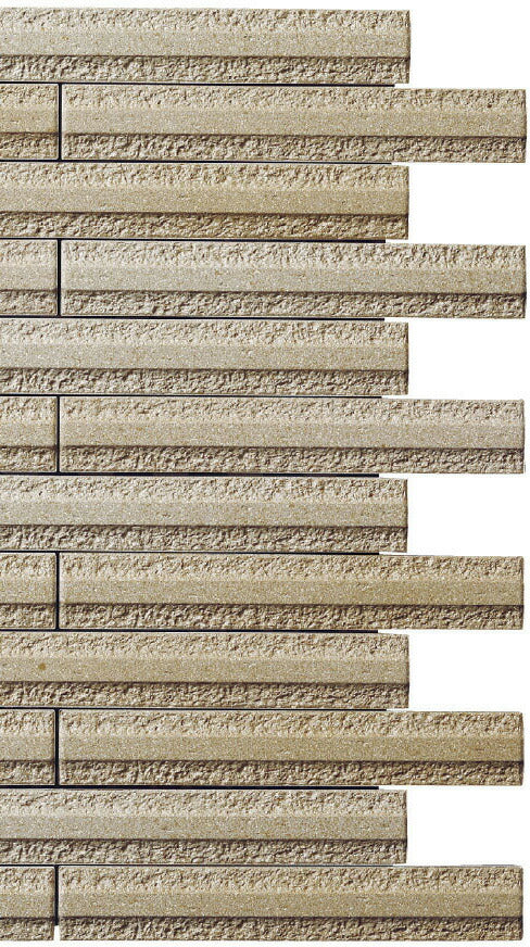 エコカラットプラス グラナスライン 25x151角片面小端施釉(短辺)ネット張り ECP-2515N1/GLN2