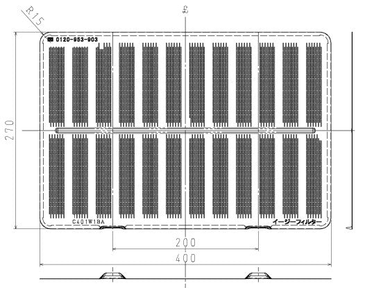 LIXIL レンジフード換気扇 交換用レンジフードフィルター FES4001