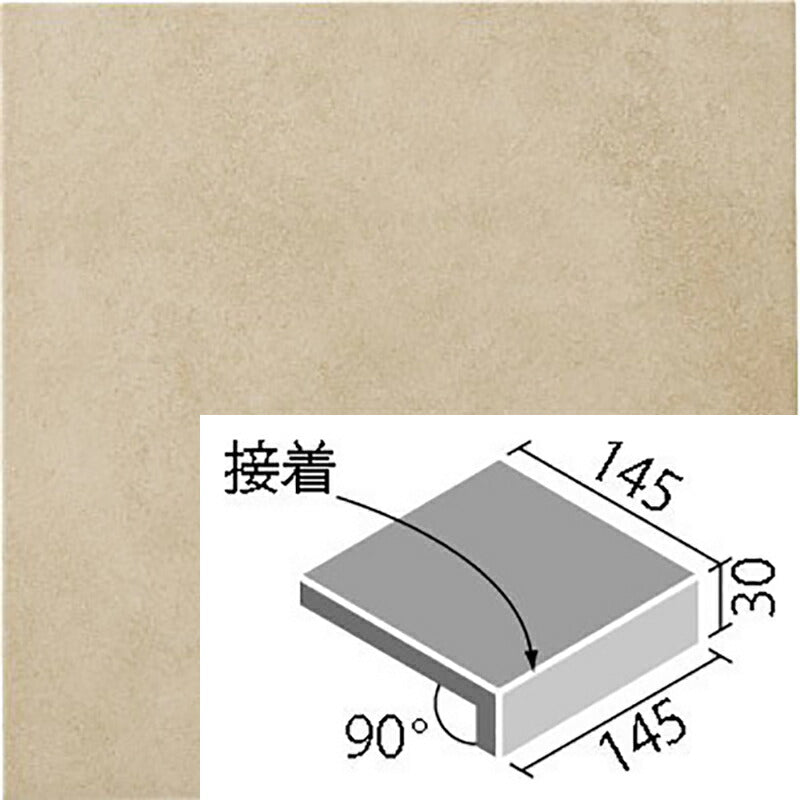 フォスキー 150mm角垂れ付き段鼻(外床タイプ)(接着) IPF-151S/FSL-13