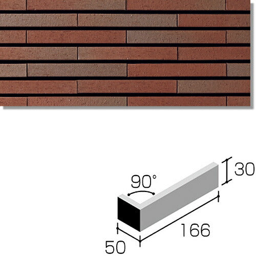 ニッタイ工業株式会社 外装壁タイル グラデボーダー(接着剤張り工法) GD-6M-30 ボーダー曲り(接着)<接>