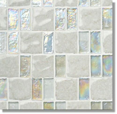 ニッタイ工業株式会社 アートモザイク コレクション グライル GR-01 平(ガラス+タイル)(ユニット)