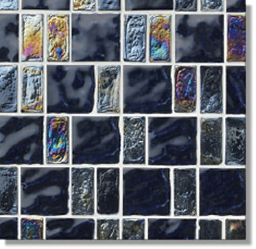 ニッタイ工業株式会社 アートモザイク コレクション グライル GR-04 平(ガラス+タイル)(ユニット)