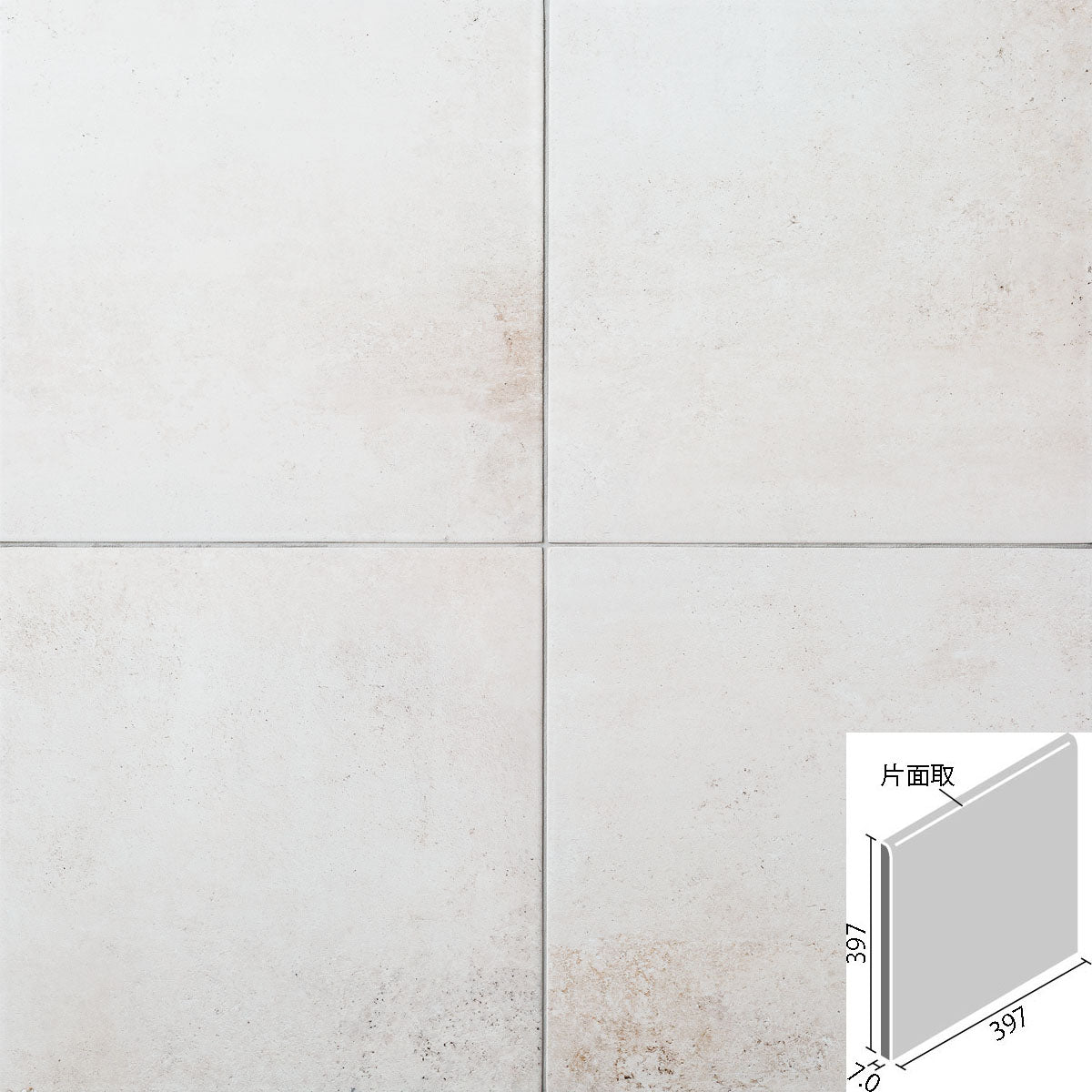 ビターメタル 400mm角片面取(上) ID-4060/BMA-1(U)