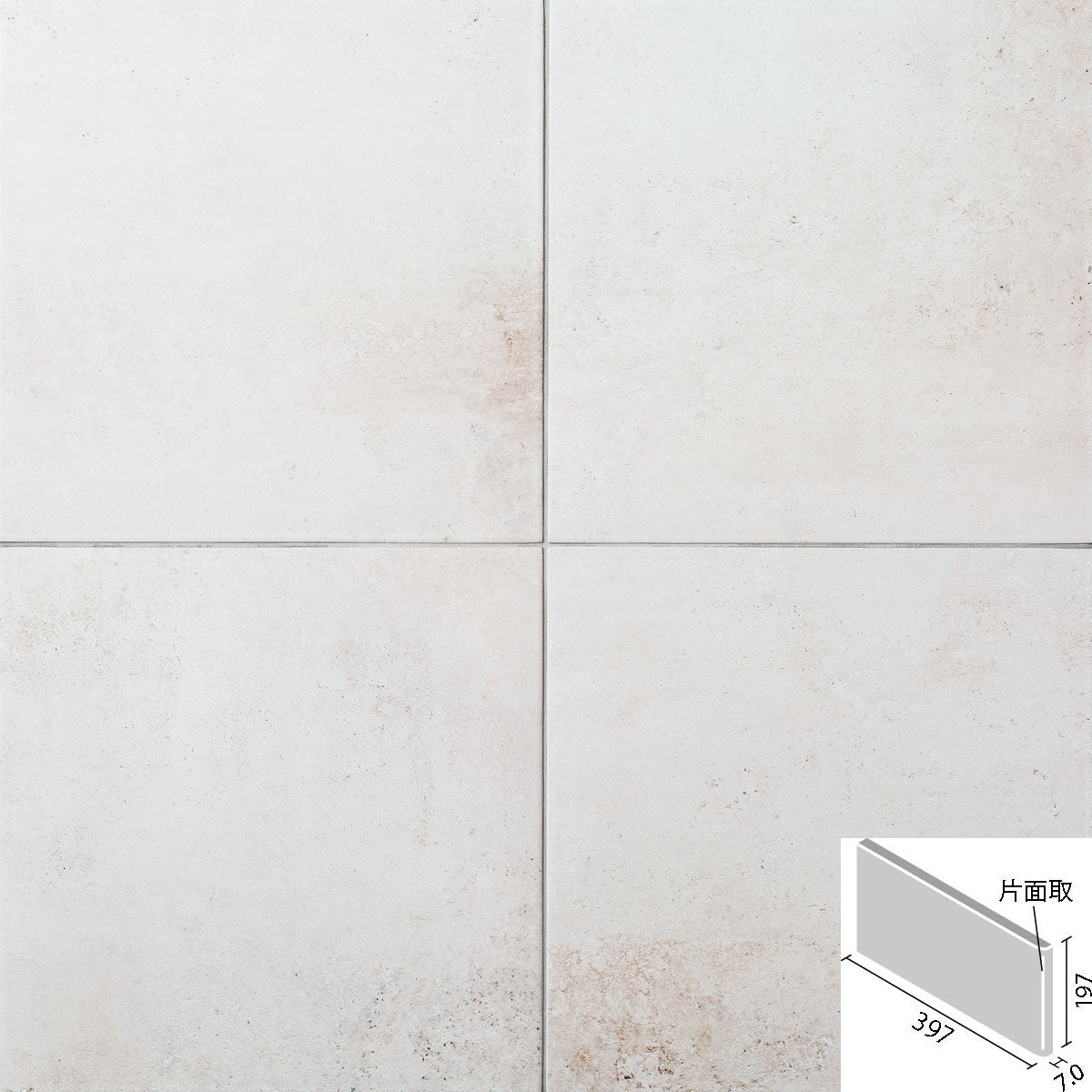 ビターメタル 400x200mm角片面取(短辺) ID-4260/BMA-1(R)