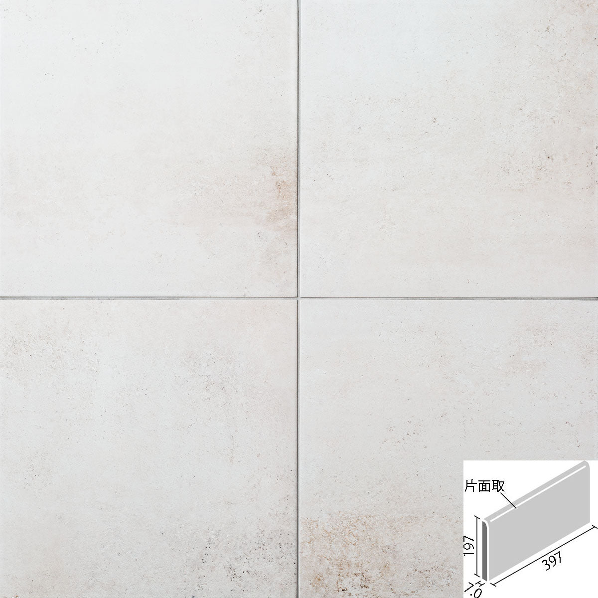 ビターメタル 400x200mm角片面取(長辺) ID-4260/BMA-1(U)