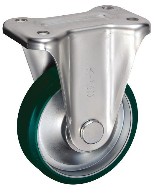 岐阜産研工業(ウカイ) Kタイプ キャスター サイズ130mm 鋼板製ウレタンゴム SUIK-130