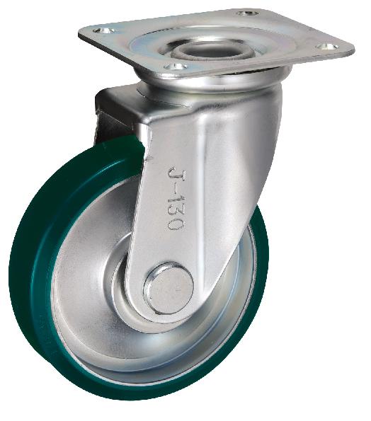 岐阜産研工業(ウカイ) Jタイプ キャスター サイズ130mm 鋼板製ウレタンゴム SUIJ-130