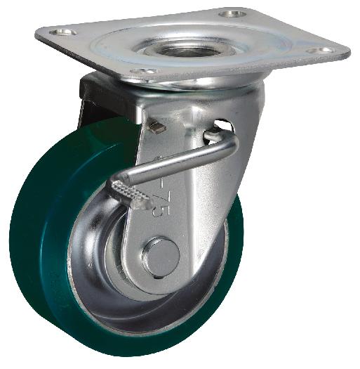 岐阜産研工業(ウカイ) JBタイプ キャスター サイズ75mm 鋼板製ウレタンゴム SUIJB-75