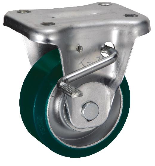 岐阜産研工業(ウカイ) KBZタイプ キャスター サイズ75mm 鋼板製ウレタンゴム SUIKBZ-75