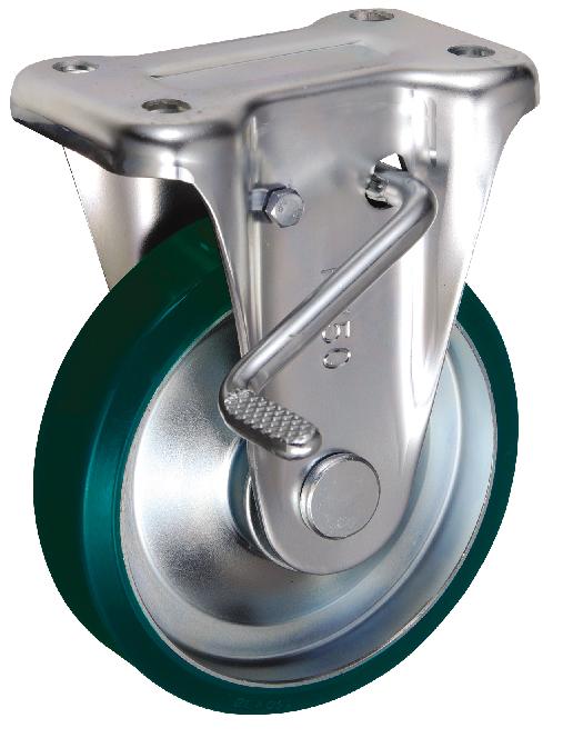 岐阜産研工業(ウカイ) KBZタイプ キャスター サイズ150mm 鋼板製ウレタンゴム SUIKBZ-150