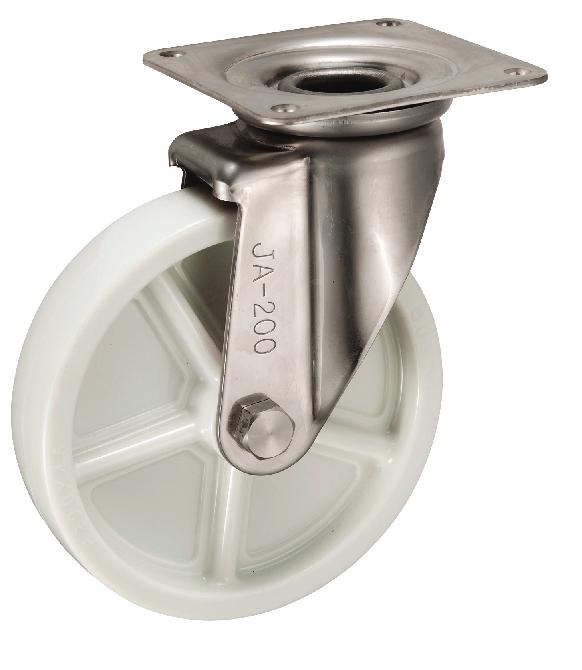 岐阜産研工業(ウカイ) JAタイプ キャスター サイズ200mm ナイロン PJA-200