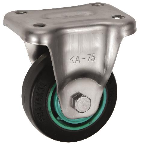 岐阜産研工業(ウカイ) KAタイプ キャスター サイズ75mm ゴム PNAKA-75