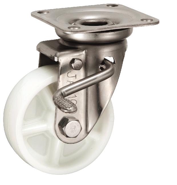 岐阜産研工業(ウカイ) JABタイプ キャスター サイズ100mm ナイロン PJAB-100