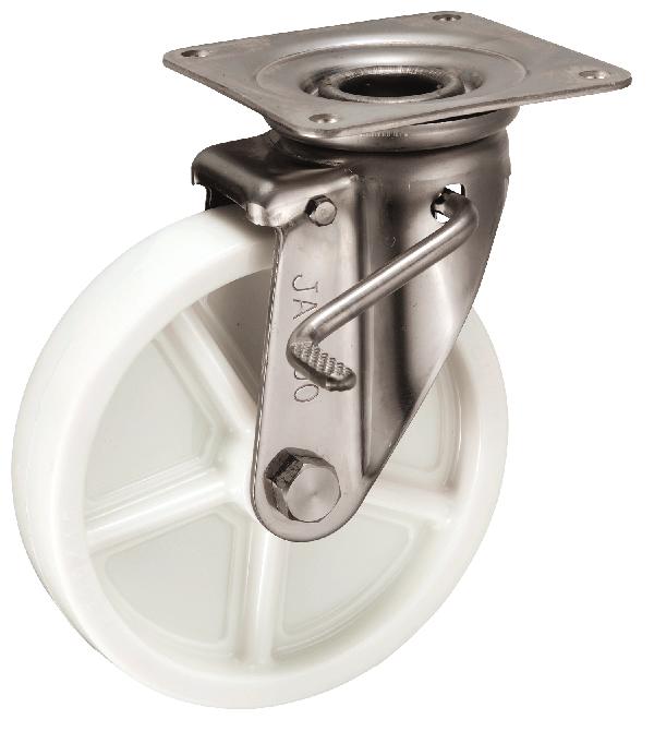 岐阜産研工業(ウカイ) JABタイプ キャスター サイズ200mm ナイロン PJAB-200