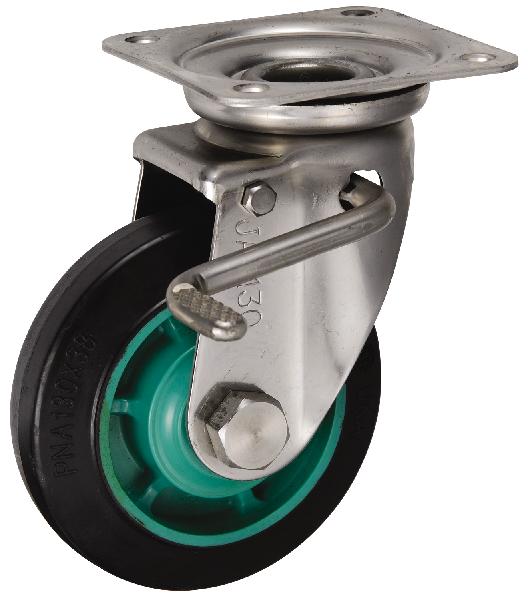 岐阜産研工業(ウカイ) JABタイプ キャスター サイズ130mm ゴム PNAJAB-130