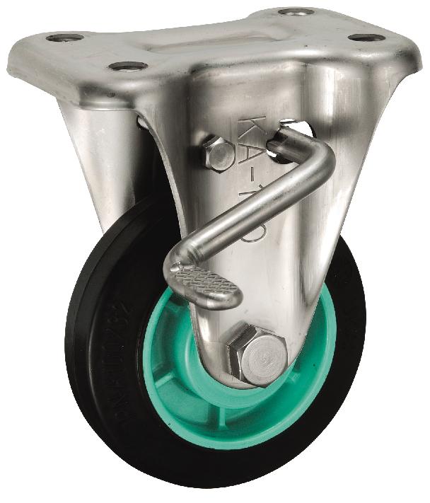 岐阜産研工業(ウカイ) KABZタイプ キャスター サイズ100mm ゴム PNAKABZ-100