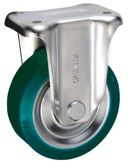 岐阜産研工業(ウカイ) KHタイプ キャスター サイズ130mm 鋼板製ウレタン RFKH-130