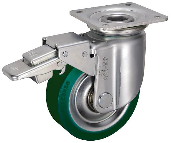 岐阜産研工業(ウカイ) JMBタイプ キャスター サイズ150mm 鋼板製ウレタン RFJMB-150