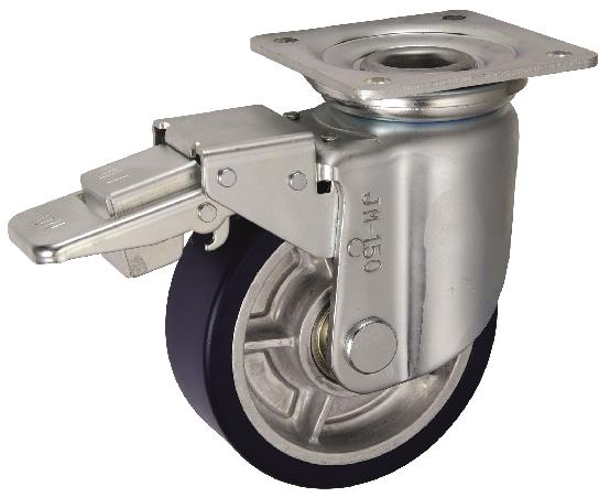 岐阜産研工業(ウカイ) JMBタイプ キャスター サイズ200mm アルミ製MCナイロン RRJMB-200