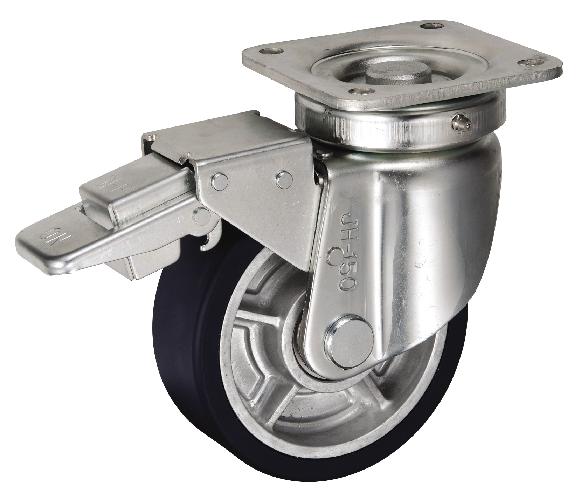 岐阜産研工業(ウカイ) JHBタイプ キャスター サイズ150mm アルミ製MCナイロン RRJHB-150