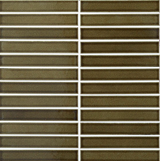 インテリアモザイク 美釉彩 150x25mm角ボーダーネット張り IM-1525P1/BYA-3