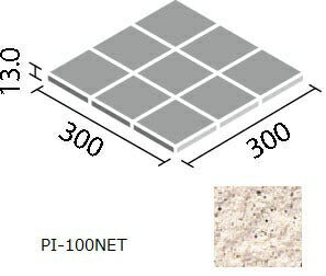 ピアッツア OXシリーズ 100mm角裏ネット張り PI-100NET/1