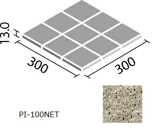 ピアッツア OXシリーズ 100mm角裏ネット張り PI-100NET/3