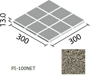 ピアッツア OXシリーズ 100mm角裏ネット張り PI-100NET/4