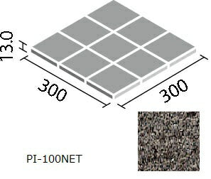 ピアッツア OXシリーズ 100mm角裏ネット張り PI-100NET/5
