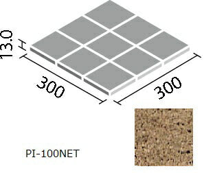 ピアッツア OXシリーズ 100mm角裏ネット張り PI-100NET/7