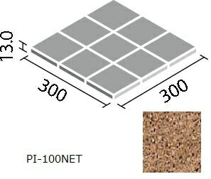 ピアッツア OXシリーズ 100mm角裏ネット張り PI-100NET/11
