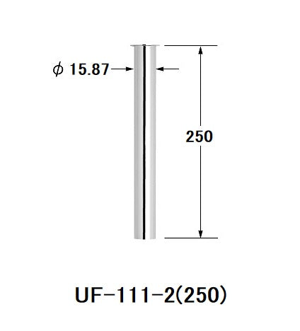 16mm小便水栓用直管(25cm) UF-111-2(250)