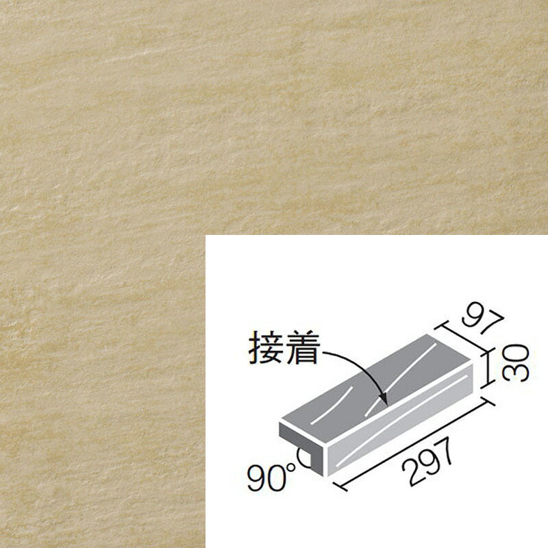 外装床タイル ストーンエッジII （床用） 300x100mm角垂れ付き段鼻