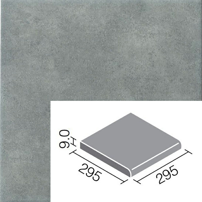 パセオ 300mm角段鼻 セメントタイプ (外装床タイル) IPF-311/PSO-BR5