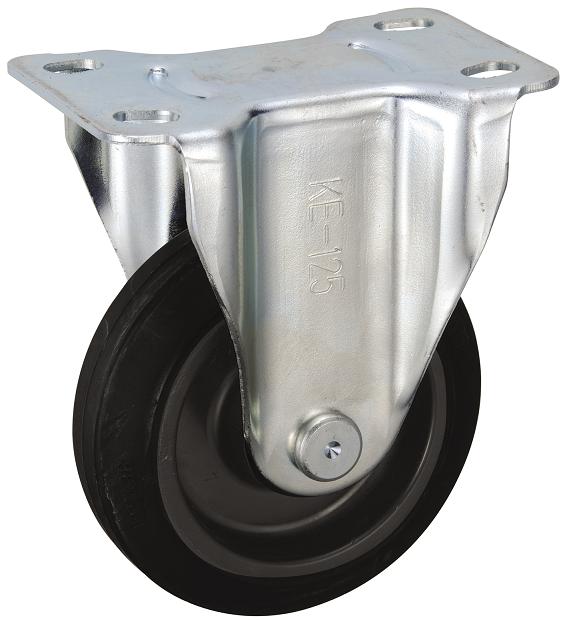 岐阜産研工業(ウカイ) PCKEタイプ 静流タイプ サイズ125mm 固定キャスター PCKE-125