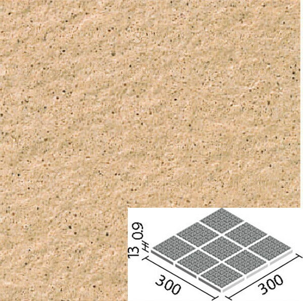 ピアッツア OXシリーズ 100mm角歩道用スロープ 裏ネット張り(Fパターン) PI-100NET/12F