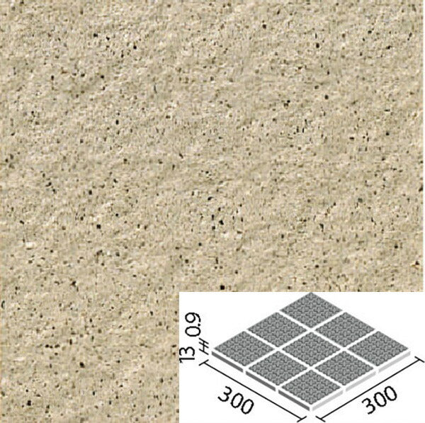 ピアッツア OXシリーズ 100mm角歩道用スロープ 裏ネット張り(Fパターン) PI-100NET/2F