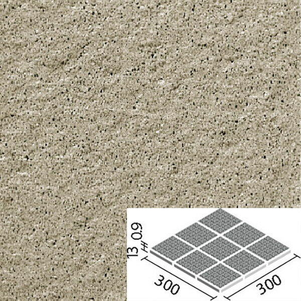 ピアッツア OXシリーズ 100mm角歩道用スロープ 裏ネット張り(Fパターン) PI-100NET/3F
