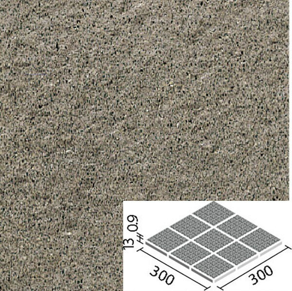 ピアッツア OXシリーズ 100mm角歩道用スロープ 裏ネット張り(Fパターン) PI-100NET/4F