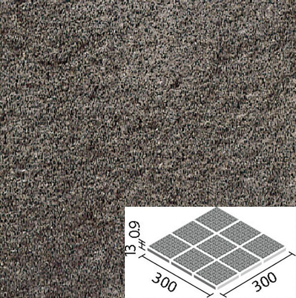 ピアッツア OXシリーズ 100mm角歩道用スロープ 裏ネット張り(Fパターン) PI-100NET/5F