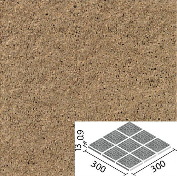 ピアッツア OXシリーズ 100mm角歩道用スロープ 裏ネット張り(Fパターン) PI-100NET/7F