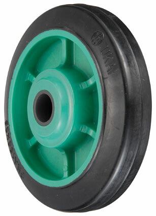 岐阜産研工業(ウカイ) PNAタイプ 車輪 サイズ130mm 樹脂製ポリブタジェンゴム車輪(滑り軸受け) PNA-130