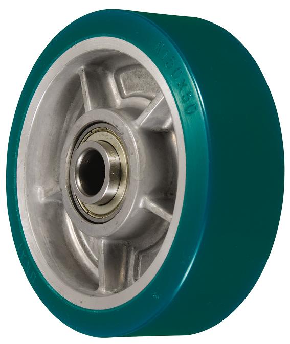 岐阜産研工業(ウカイ) Rタイプ 車輪 サイズ100mm 重荷重用ダイカスト製ウレタンゴム車輪 R-100